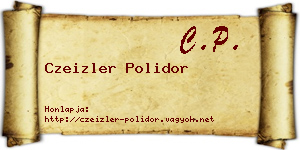 Czeizler Polidor névjegykártya